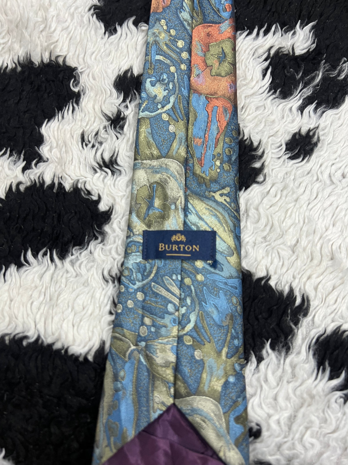 Burton Embroidered Floral Tie