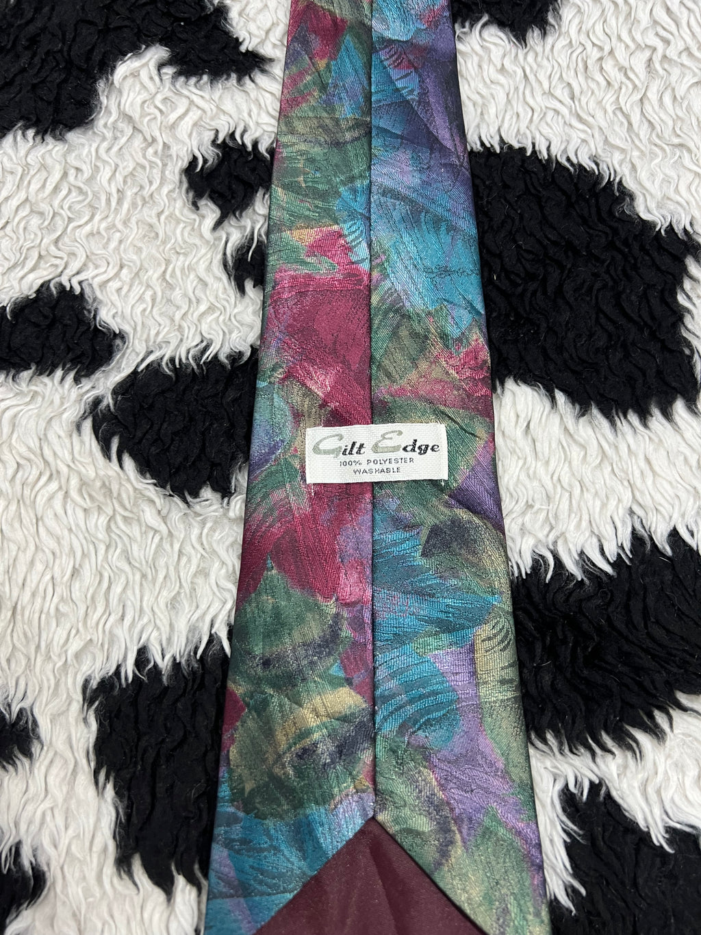Gilt Edge Blue & Pink Floral Tie