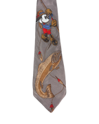 Mickey Mouse Fishing Trout Tie