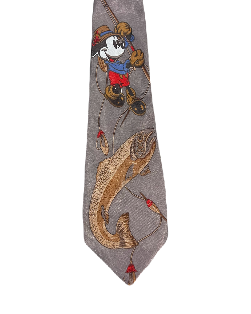 Mickey Mouse Fishing Trout Tie