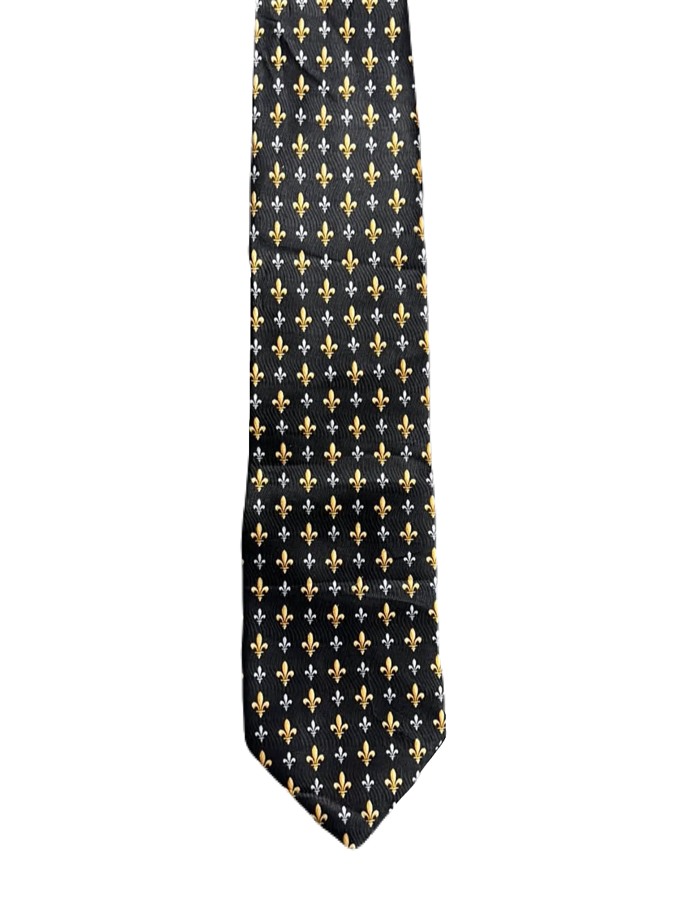 Black Fleur-de-Lis Tie
