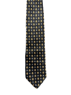Black Fleur-de-Lis Tie