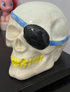 Pirate Skull Ceramic Coin Collector