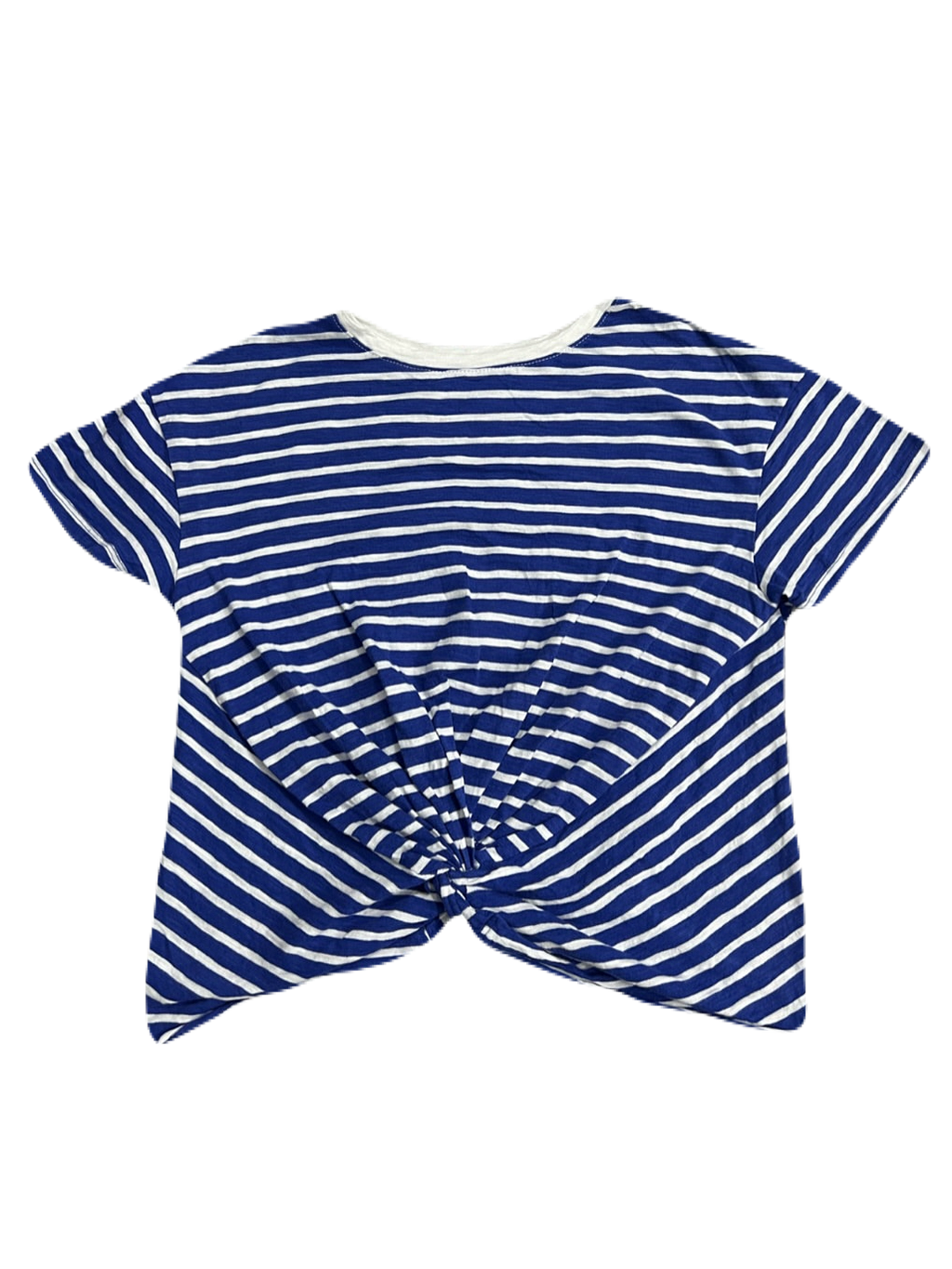 Blue & White Striped Tied-Up Shirt (Medium / Large)