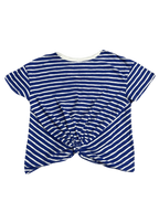 Blue & White Striped Tied-Up Shirt (Medium / Large)