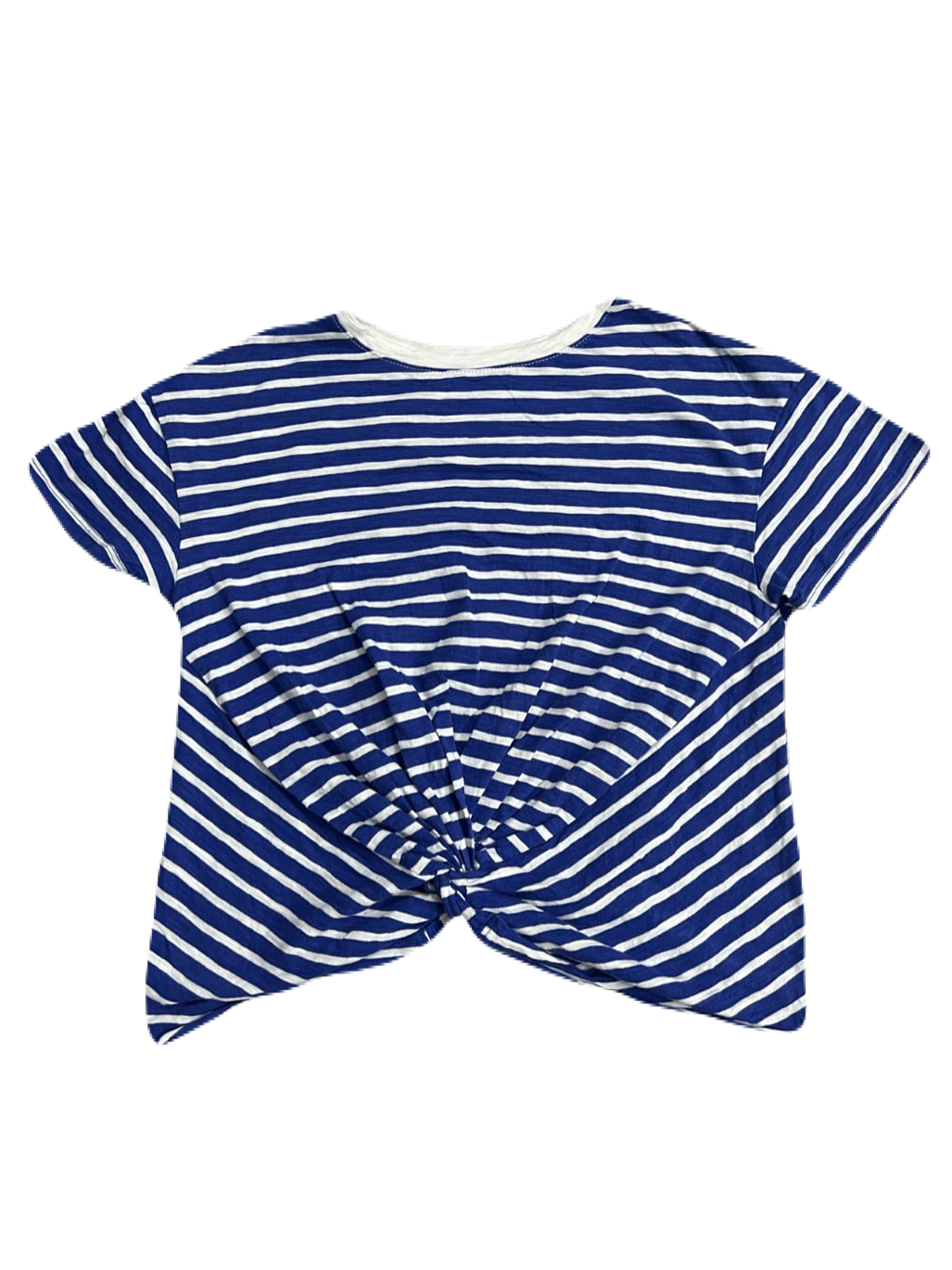 Blue & White Striped Tied-Up Shirt (Medium / Large)