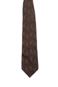 Black & Maroon Paisley Tie
