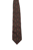 Black & Maroon Paisley Tie
