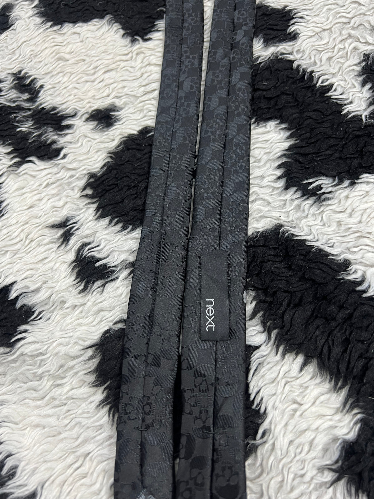 NEXT Skulls Embroidered Tie