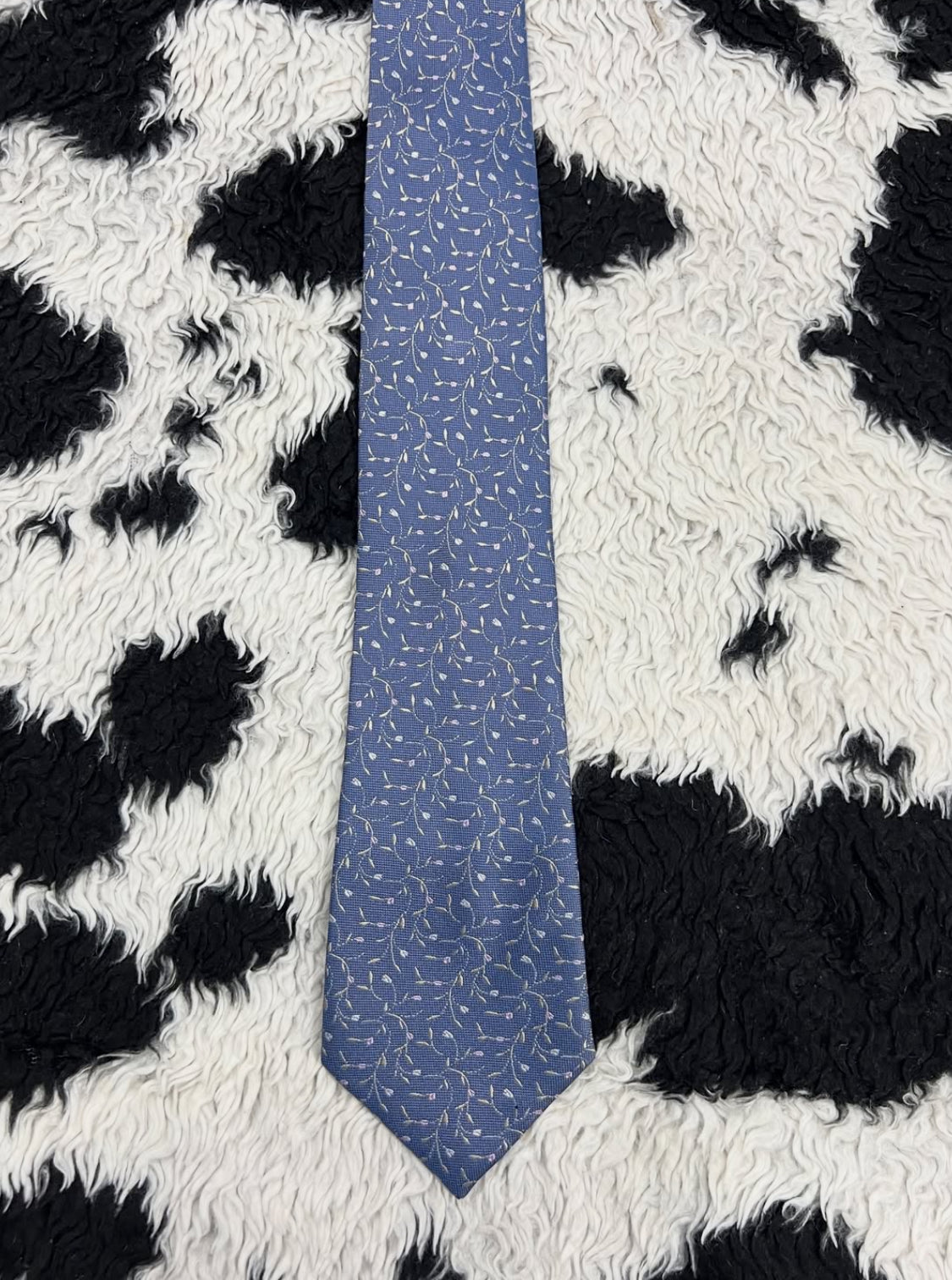 Autograph Floral Embroidered Tie