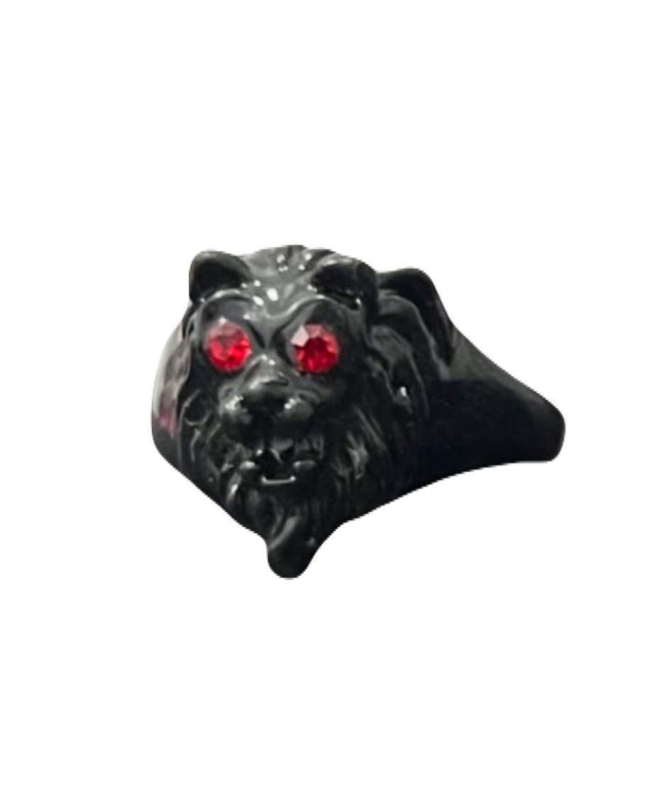 Red-Eyed Lion Black Ring