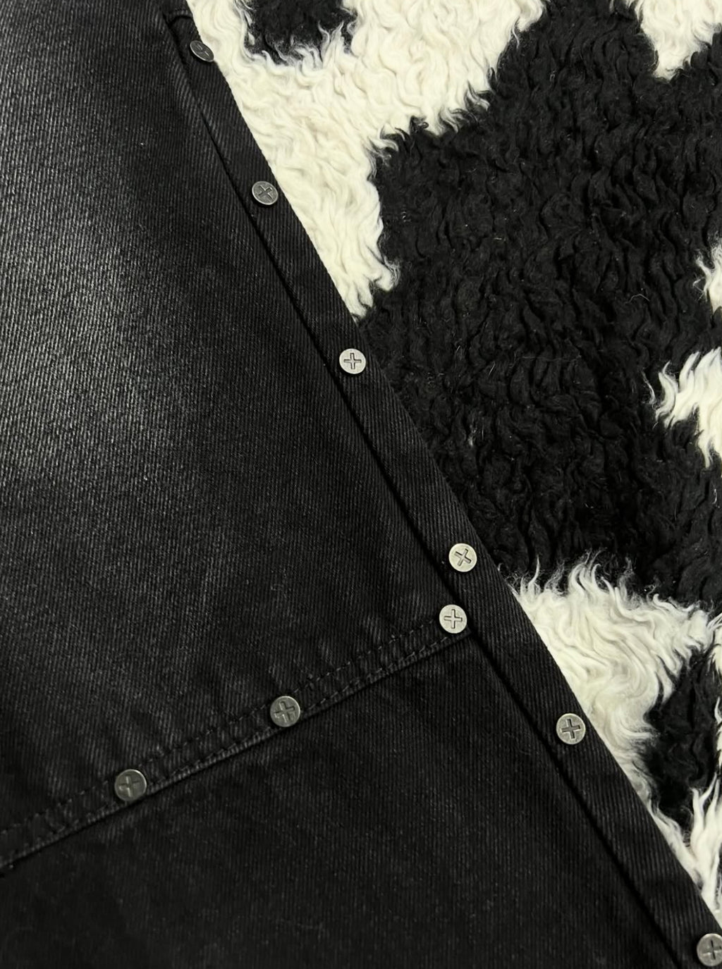 Black Studded Denims (Waist 34)