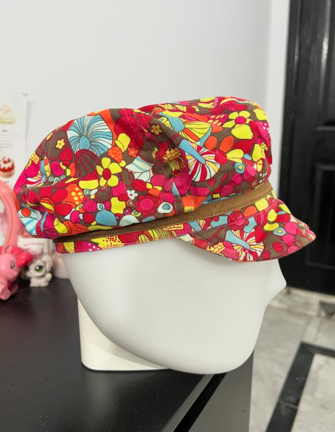 Whimsical Mushrooms Messenger Hat