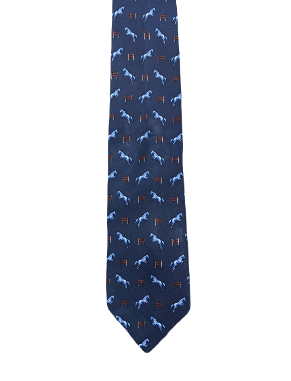 Equestrian Jumping Horses Tie