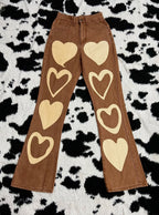 Shein Bootcut Hearts Denims (Waist 26)