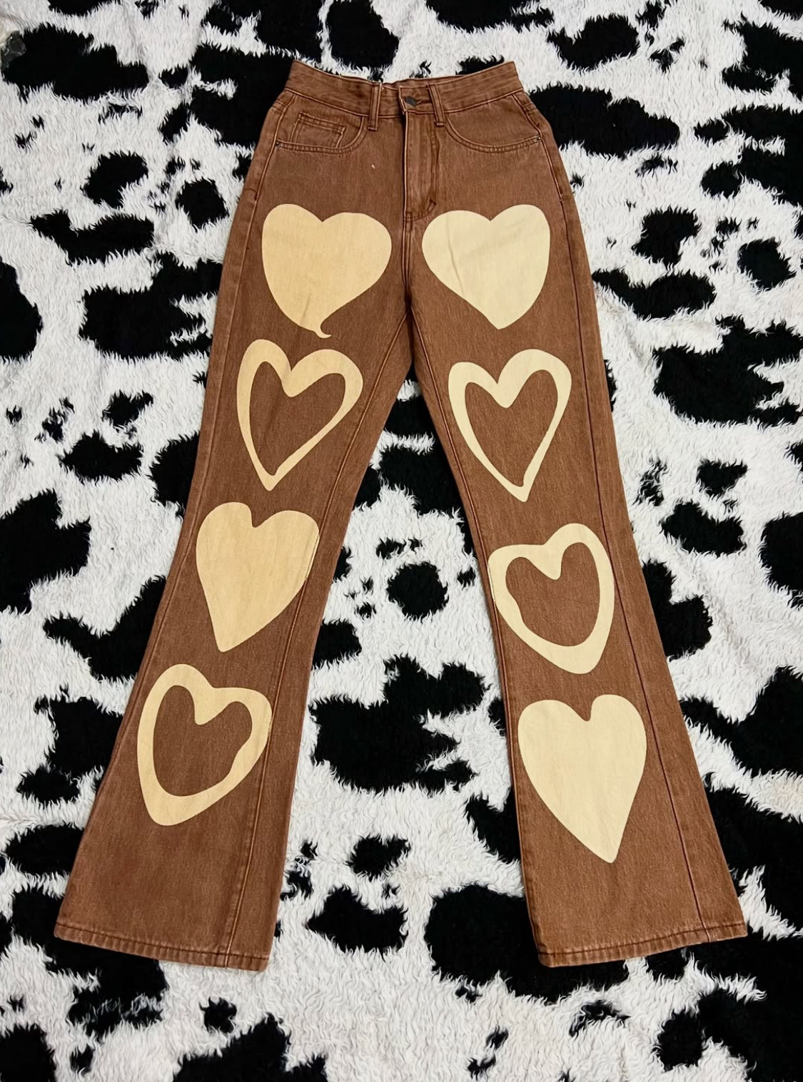 Shein Bootcut Hearts Denims (Waist 26)