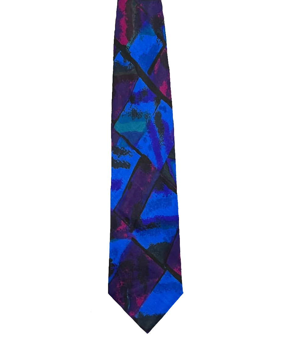 Thach Le Black, Purple & Blue Tie