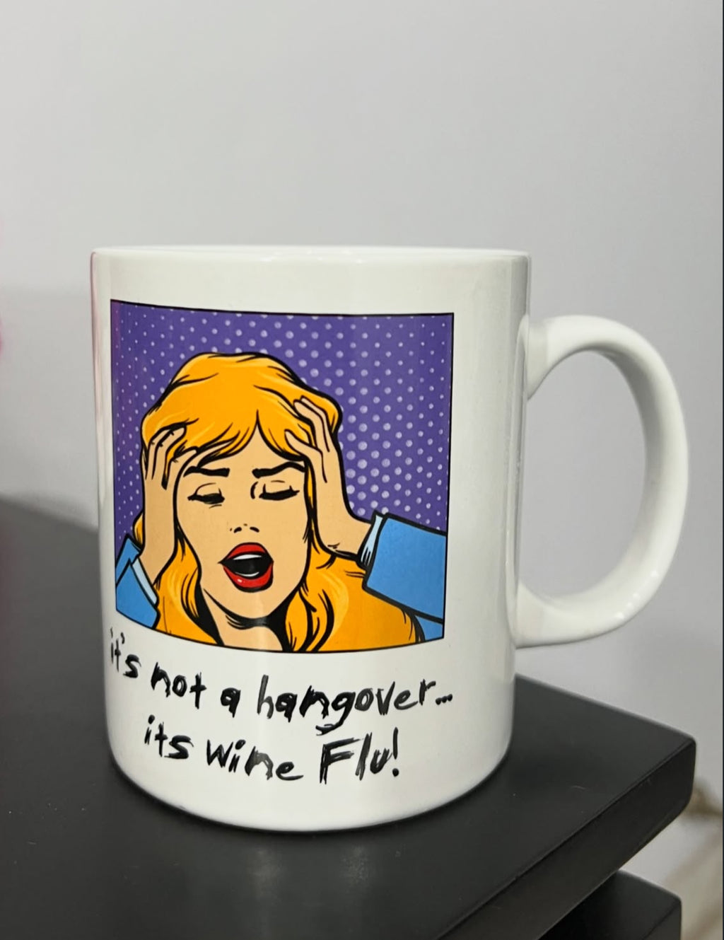 Wine Flu Hangover Pop Art Mug