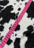 Pink Double-Hole Canvas Belt