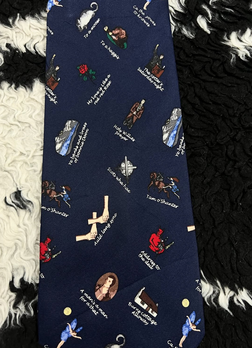 Scottish Poet Robert Burns Tie