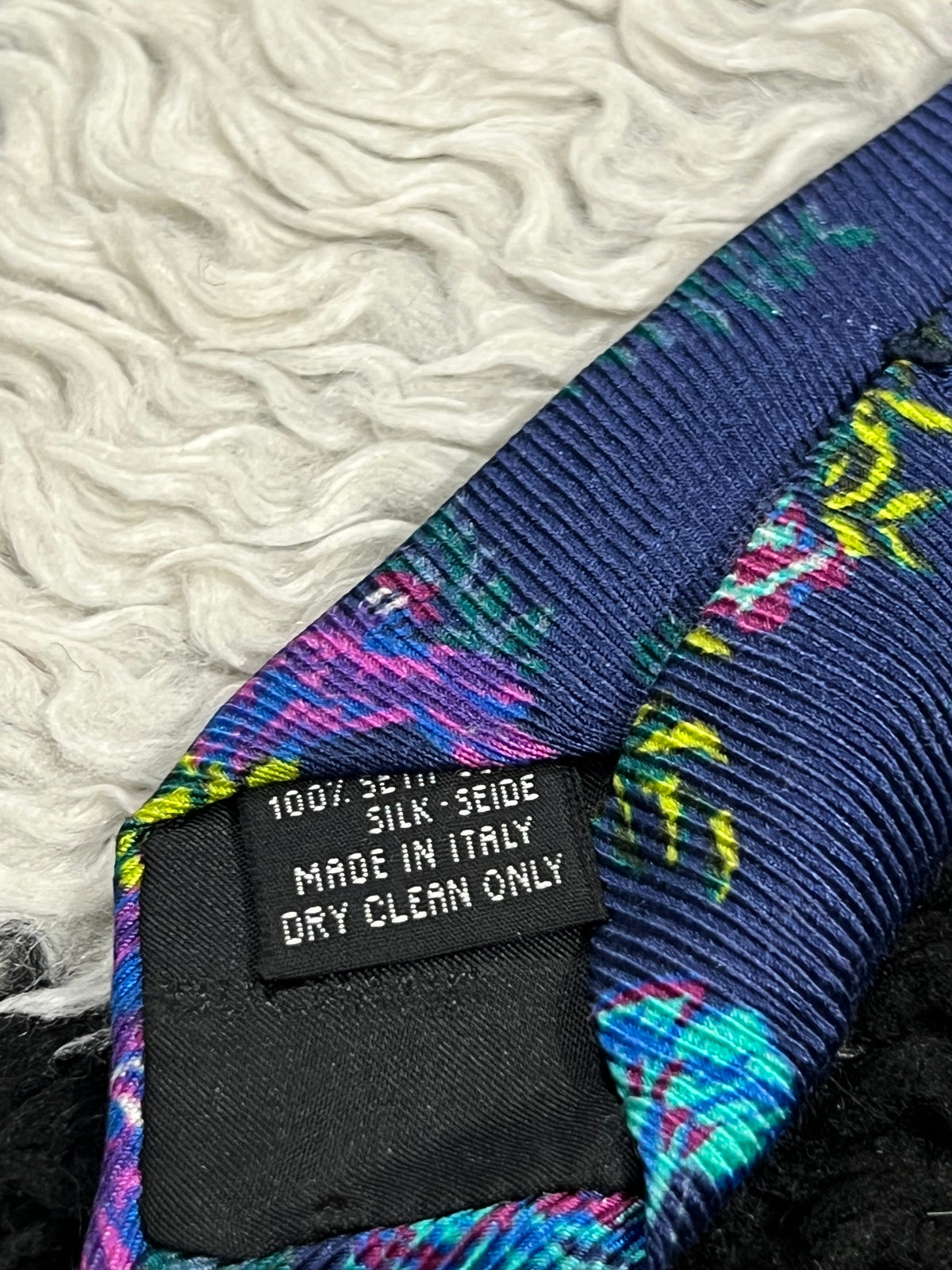 Duchamp Blue Narrow Floral Tie