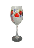 Strawberries & Berries Wine Glass