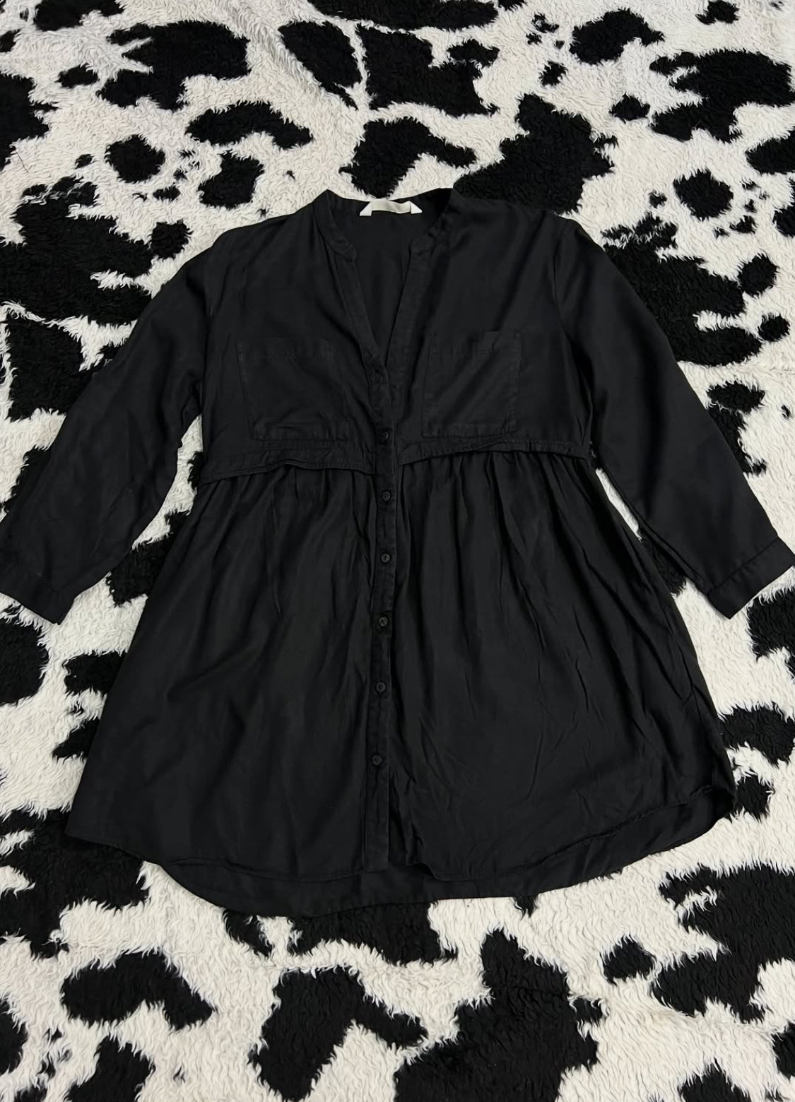 ZARA Women's Black Buttonup