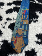 Bear in Library Tie