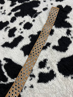Wide Brown Triple Holed Belt