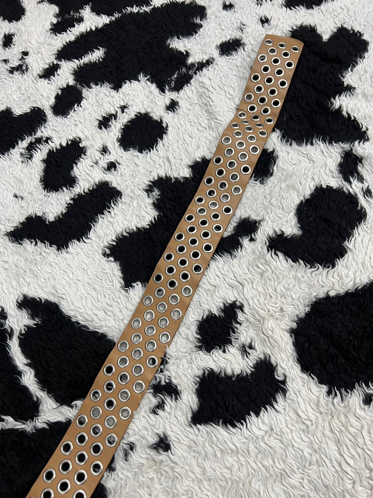 Wide Brown Triple Holed Belt
