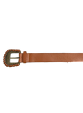 Brown Woven Buckle Belt