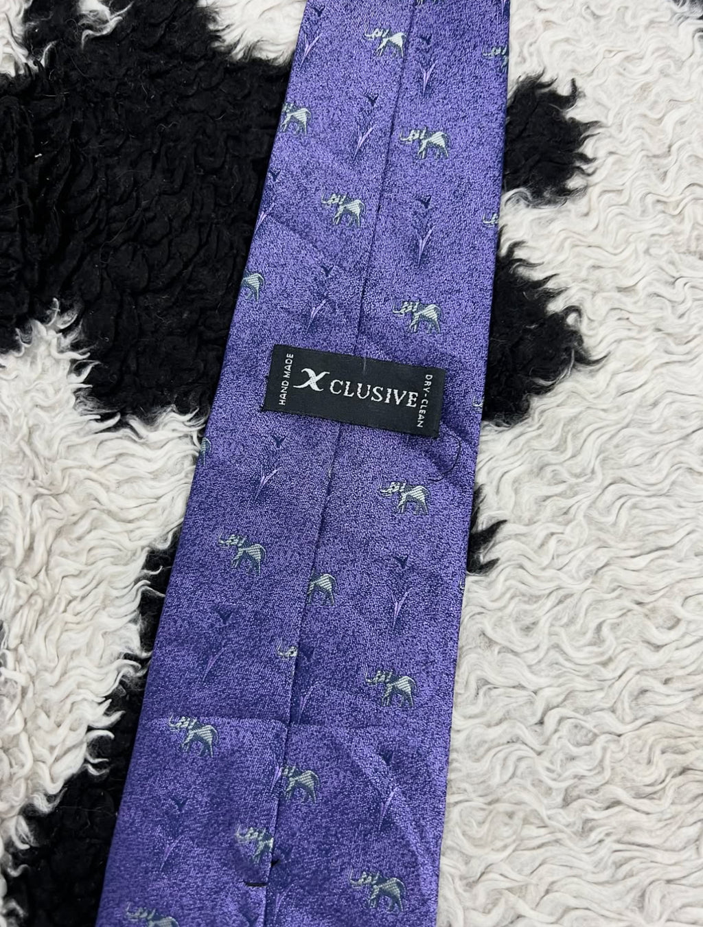 Purple Elephants Tie
