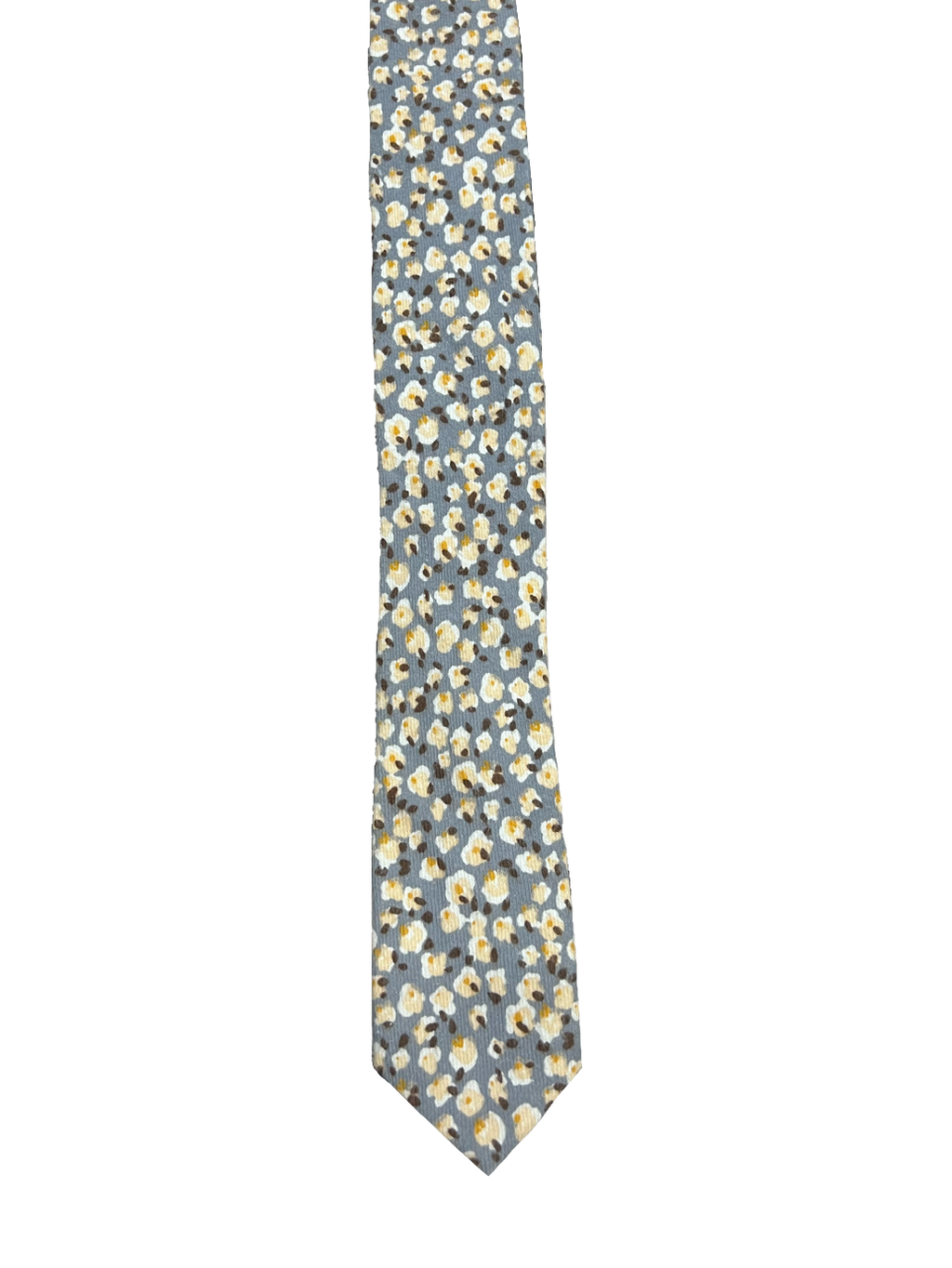 Penguin Grey Floral Narrow Tie