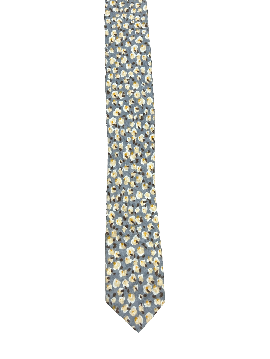 Penguin Grey Floral Narrow Tie