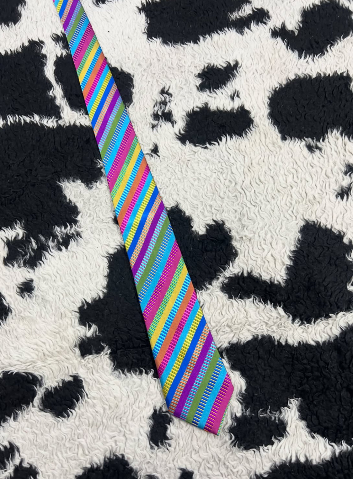 Vibrant Colorful Embroidered Tie