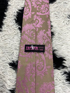Topman Pink & Beige Paisley Tie