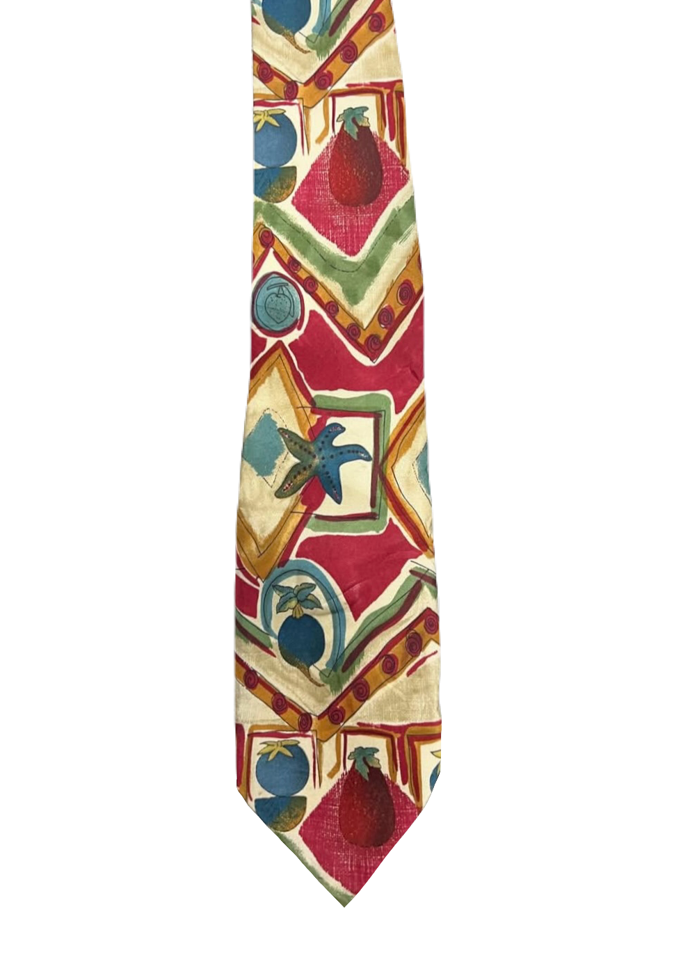 Fruits & Stars Abstract Tie