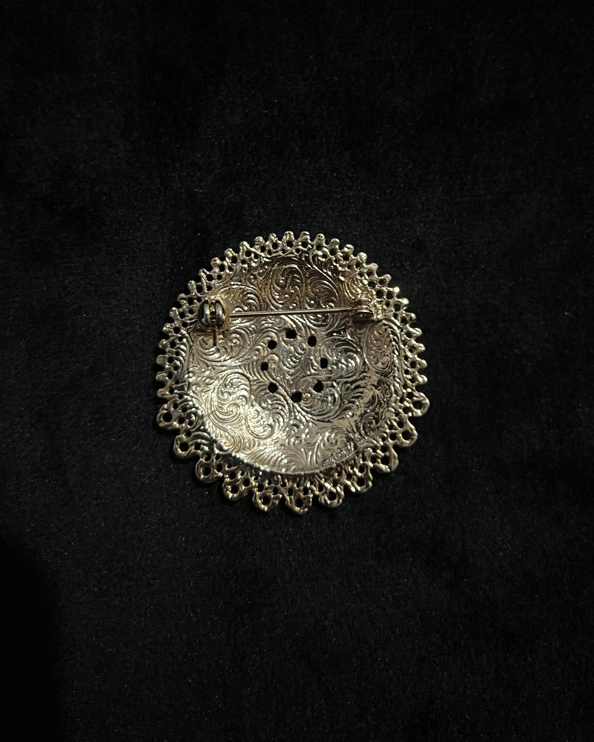 Gold Metal Brooch