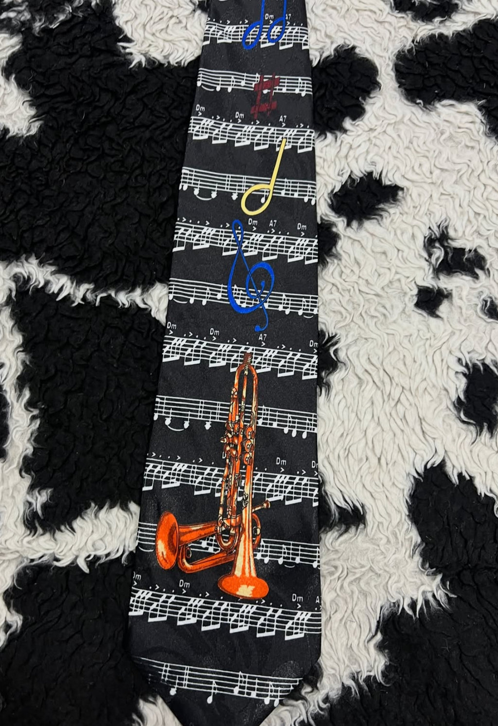 Trumpets & Musical Sheet Tie