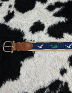 Whales & Seagulls EmbroideredBelt