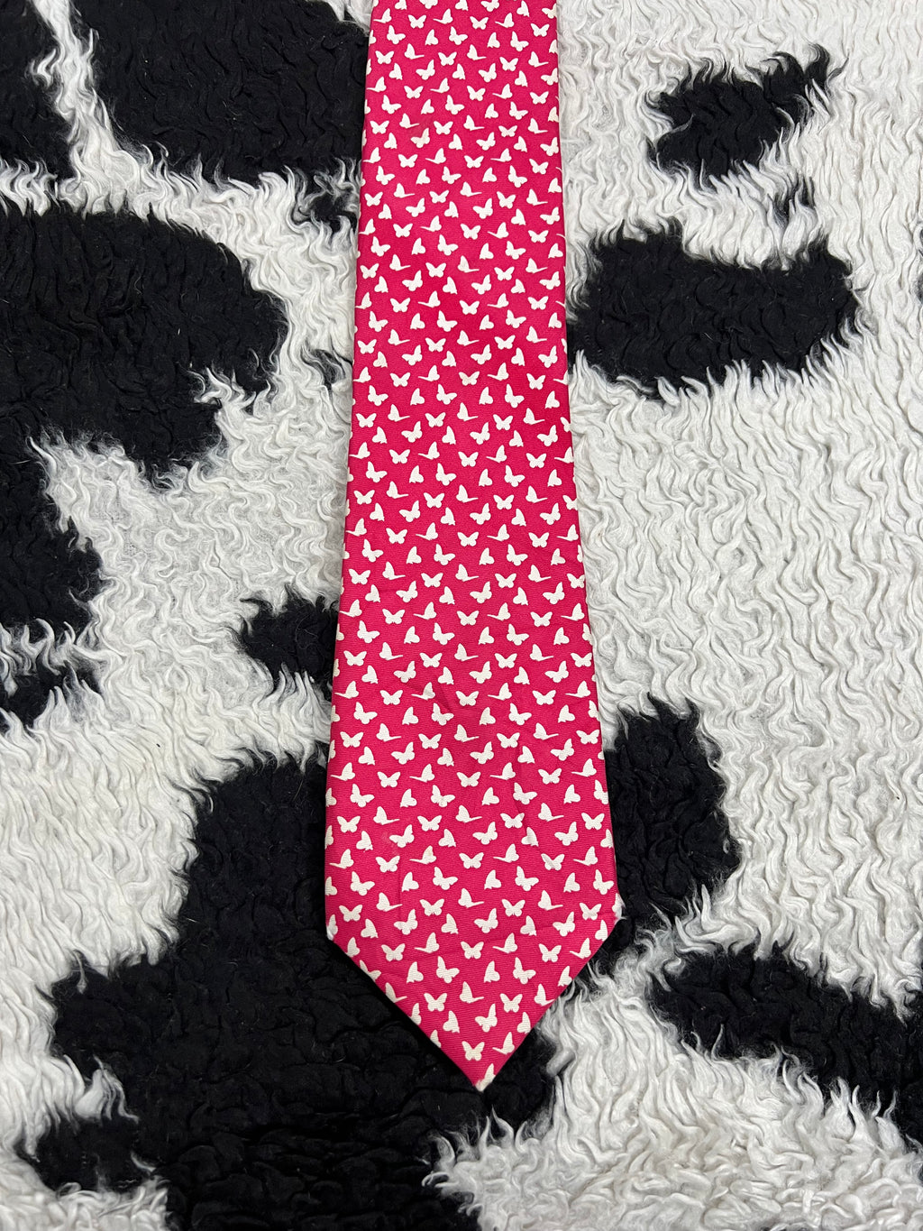 Pink Butterflies Tie