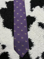 Embroidered Dogs Tie