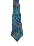 C&A Fully Embroidered Blue Floral Tie