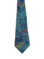 C&A Fully Embroidered Blue Floral Tie
