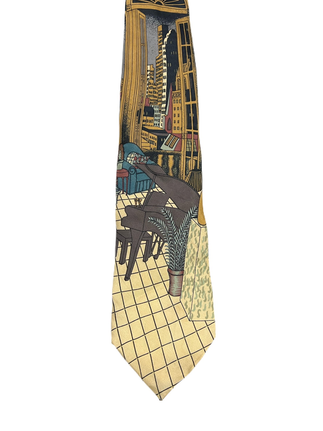 Vintage Meeting Street Cityscape Tie