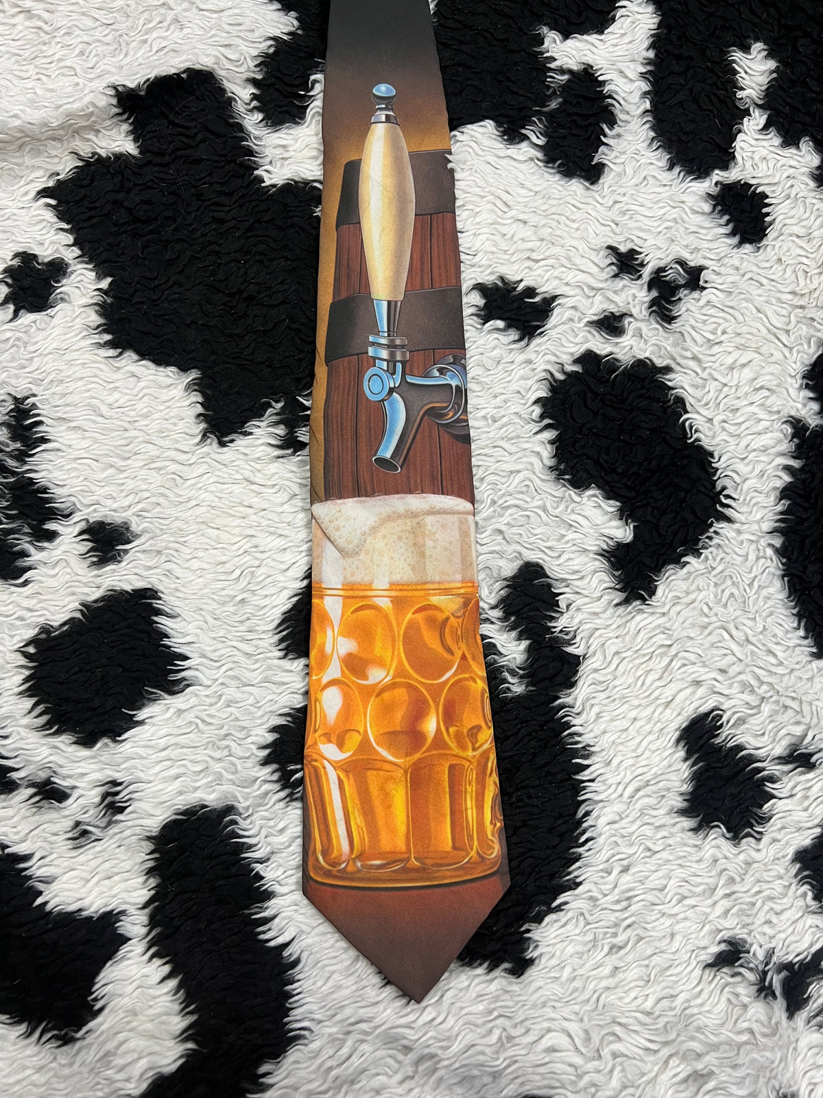 Vintage 1996 Ralph Marlin "Filler Up" Beer Tie