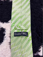 Double TWO Green Embroidered Tie