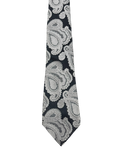 Pierre Cardin Black & Grey Paisley Tie