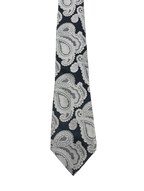 Pierre Cardin Black & Grey Paisley Tie