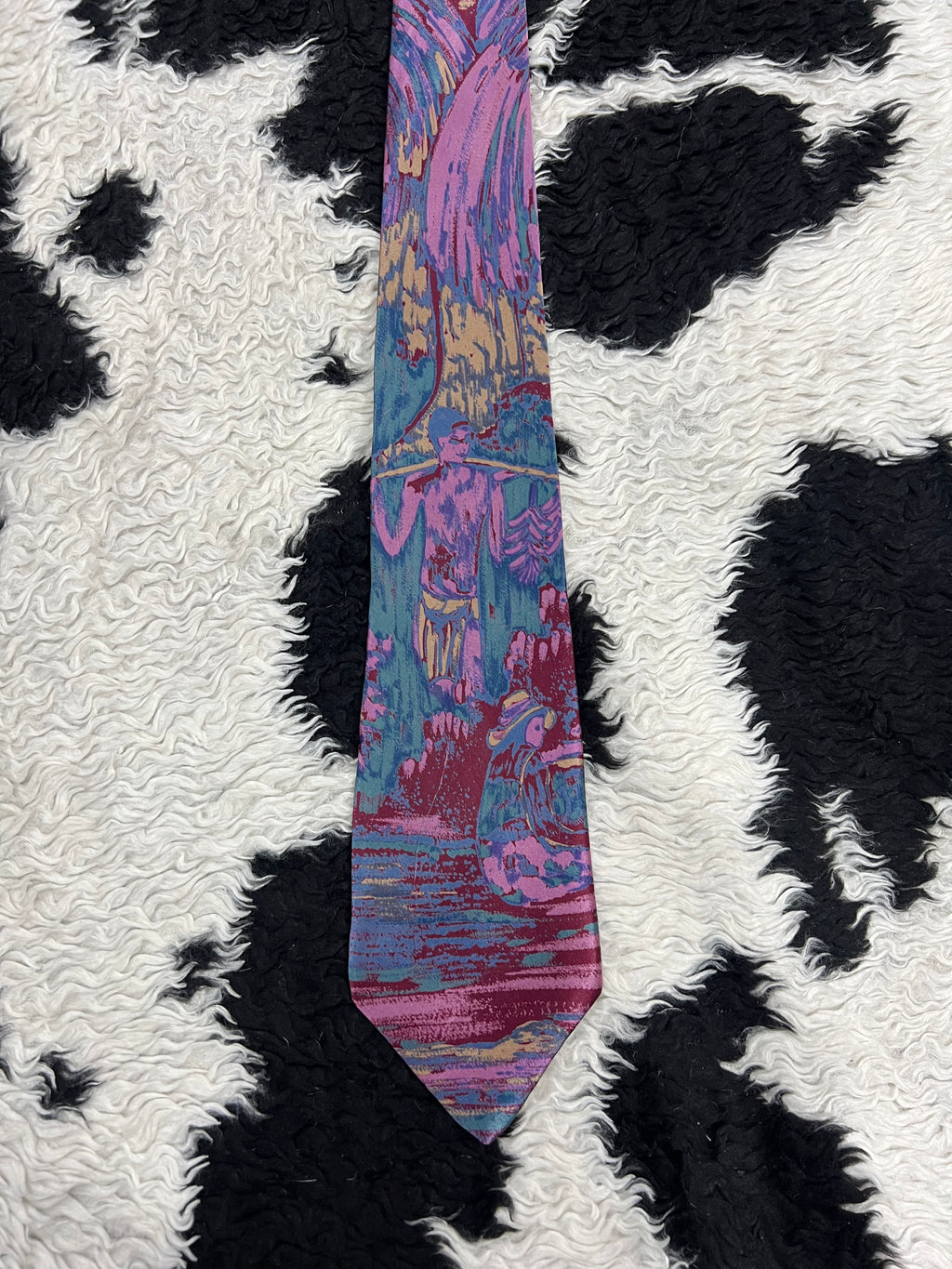 Alessandro Man in River Boat Art Tie